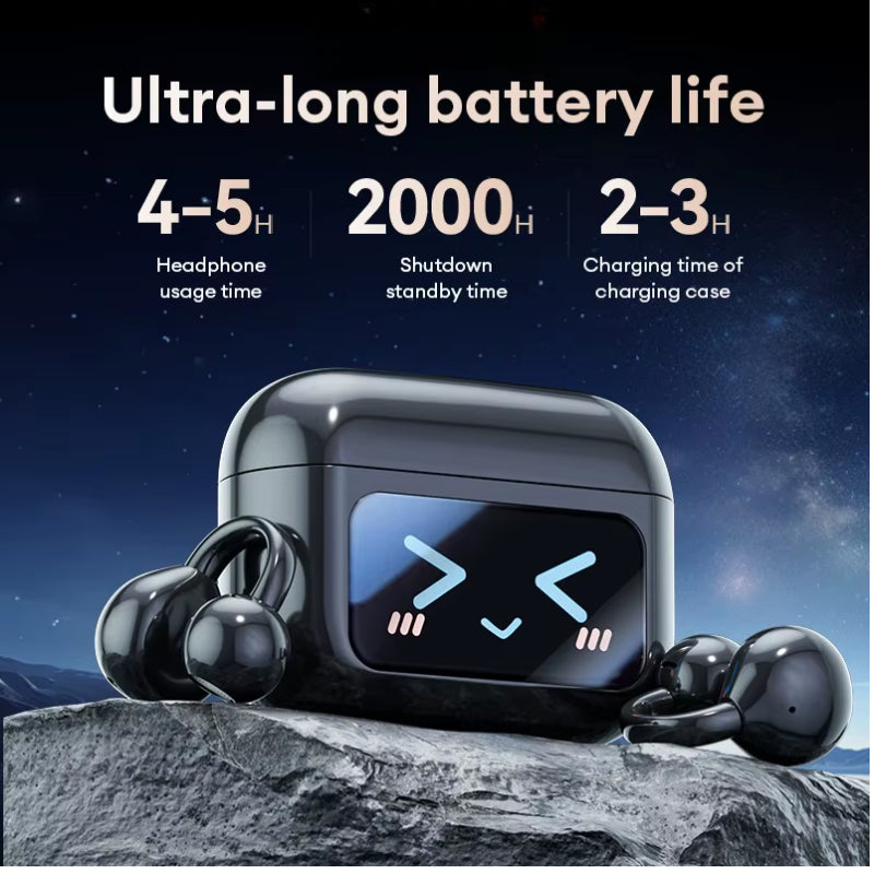 EchoGrip™ M100 ENC Ear Clip Earphones – Style, Sound, and Smart Control