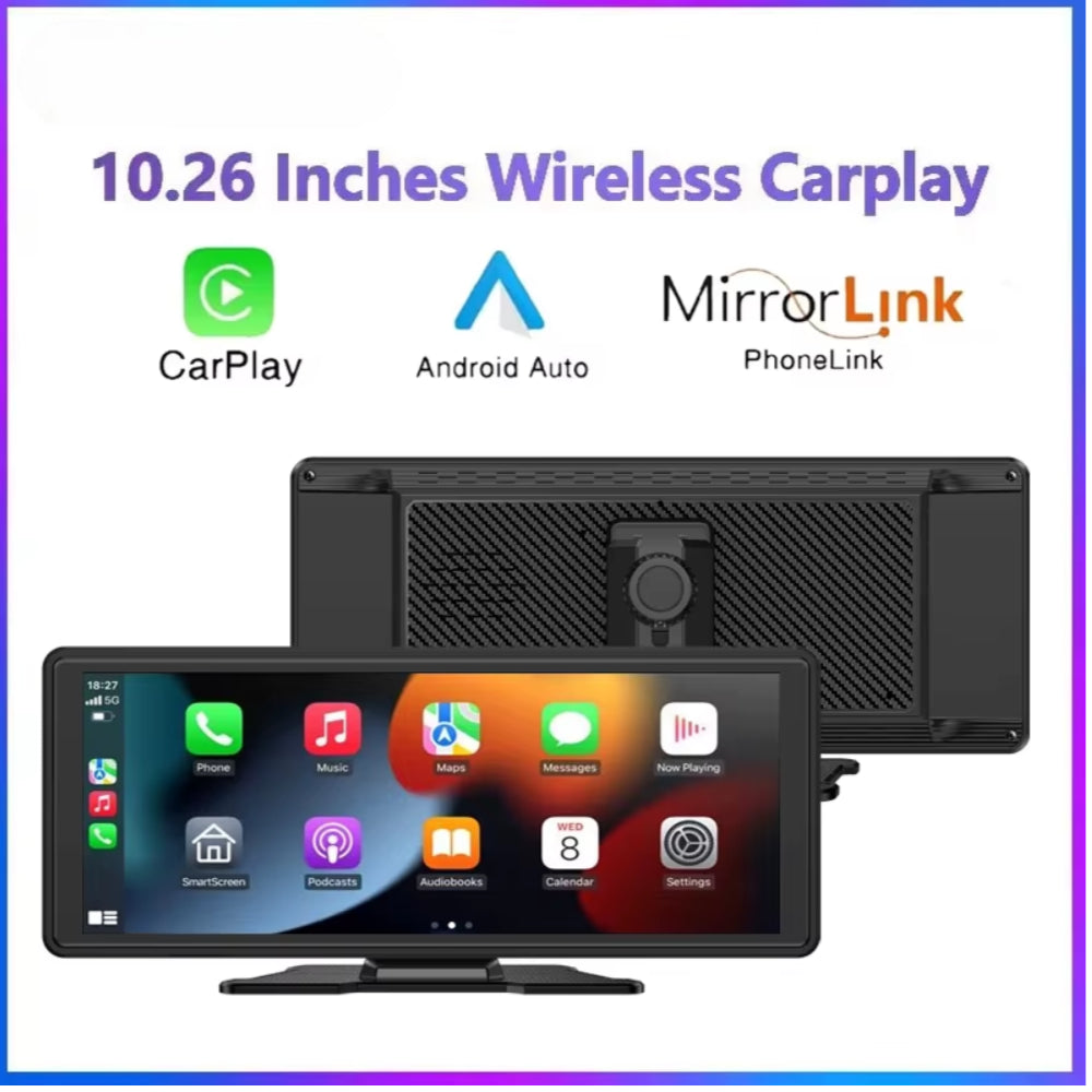Drive Smart: 10.26-Inch Wireless CarPlay & Android Auto Multimedia Video Player